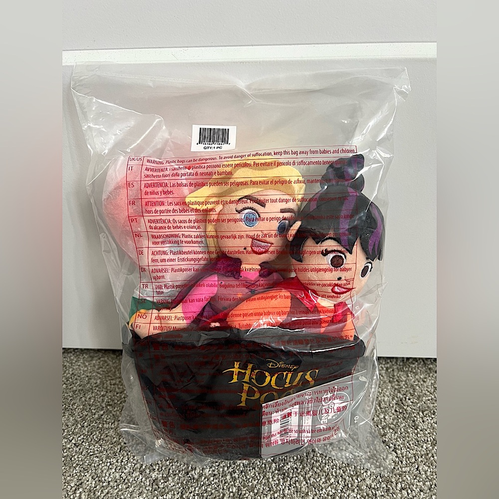2022 Disney Parks Halloween Sanderson Sisters Plush Set Hocus Pocus NWT